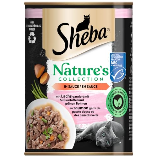 Sheba Nature's Collection Katzennassfutter Lachs, 400 g von Sheba