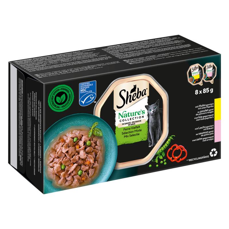 Sheba Nature's Collection in Sauce 32 x 85 g - Feine Vielfalt von Sheba