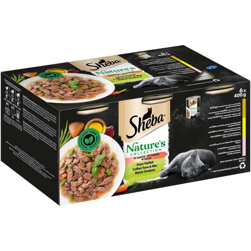 Sheba Nature's Collection in Sauce Feine Vielfalt 6x400g von Sheba