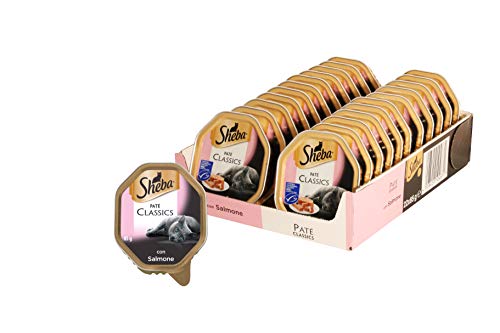 Sheba Paté Classics Katzenfutter mit Lachs, 85 g – 22 Schalen: insgesamt 1870 g von Sheba