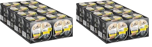 Sheba Perfect Portions Katzen Nassfutter in Schale mit Huhn in Pastete 8x3x(2x37,5g) (Packung mit 2) von Sheba