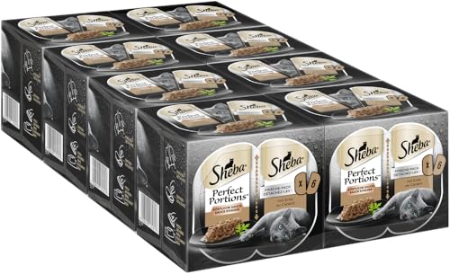 Sheba Perfect Portions Sauce für Katzen mit Ente 8 x 3 x (2 x 37,5g) von Sheba