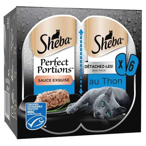 Sheba Perfect Portionstm 1 x (2 x 37,5 g) Terrine de Luxe für Katzen mit Thunfisch, MSC von Sheba