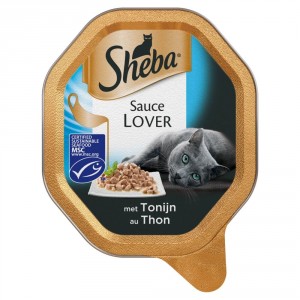 Sheba Sauce Lover mit Thunfisch Katzen-Nassfutter (Schale 85 g) Per 22 (22 x 85 g) von Sheba