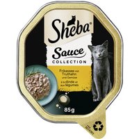 Sheba Sauce Collection 22 x 85 g mit Truthahn & Gemüse, Ragout / in Sauce von Sheba