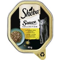 Sheba Sauce Collection 22 x 85 g Huhn, Truthahn und Gemüsezugabe, Ragout / in Sauce von Sheba