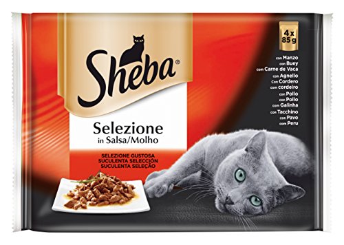 Sheba Selección Carne aus Salsa, 4 x 85 g, 13 Stück von Sheba