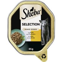 Sheba Selection in Sauce 22x85 g Kalb & Truthahn von Sheba