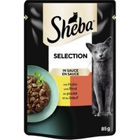 Sheba Selection in Sauce mit Huhn und Rind 28x85 g von Sheba