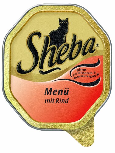 Sheba mit Rind Katzenfutter 100 g, 32er Pack (32 x 100 g) von Sheba