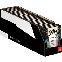 Sparpaket Megapack Sheba Varietäten Frischebeutel 56 x 85 g - Selection in Sauce mit Lachs von Sheba