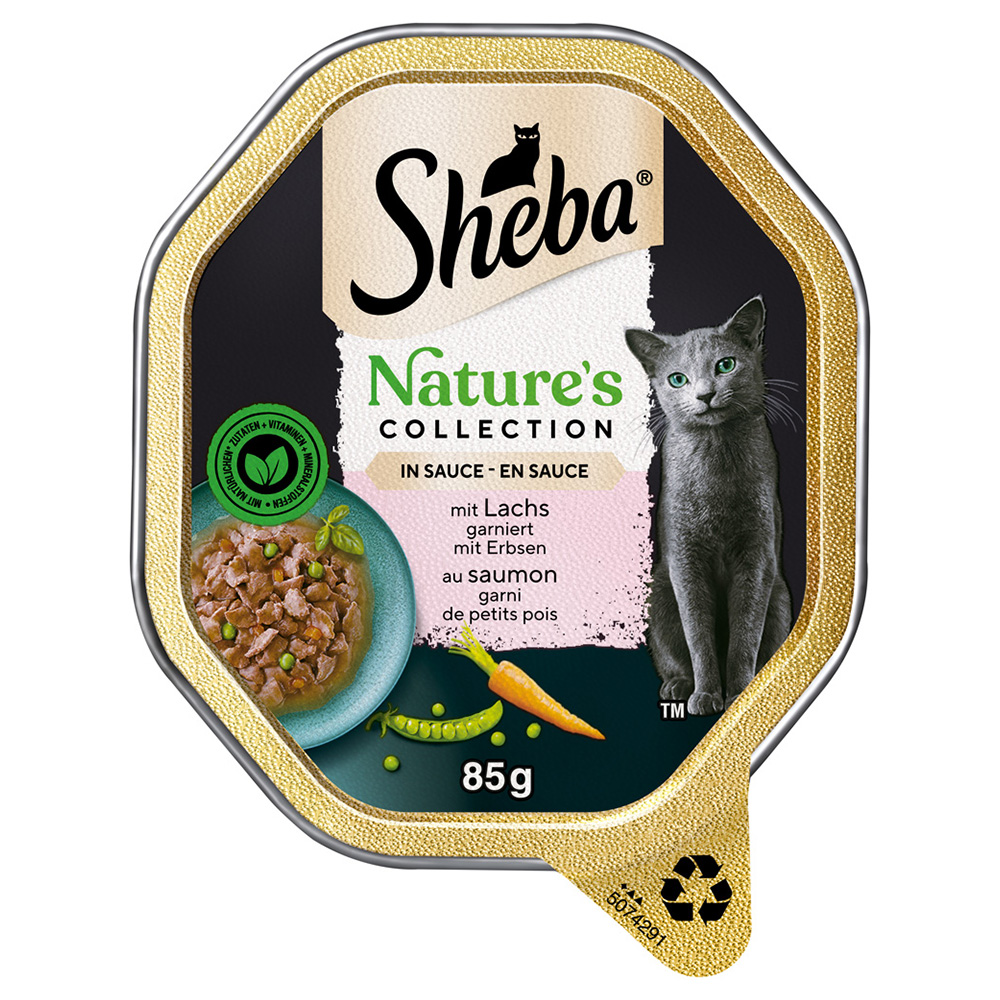 Sparpaket Sheba Nature´s Collection in Sauce 44 x 85 g - mit Lachs von Sheba