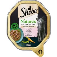 Sparpaket Sheba Nature´s Collection in Sauce 44 x 85 g - mit Lachs von Sheba
