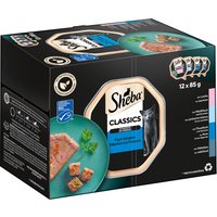 Sparpaket Sheba Varietäten Schälchen 48 x 85 g - Classics in Pastete von Sheba