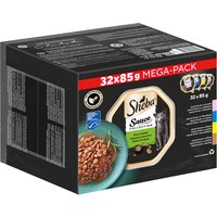 Sparpaket Sheba Varietäten Schälchen 64 x 85 g - Sauce Lover von Sheba