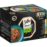 Sparpaket Sheba Varietäten Schälchen 96 x 85 g - Sauce Collection von Sheba