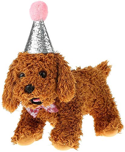 2 Stücke Haustier Hund Katze Geburtstag Hut Kopfbedeckung Schleife Party Kostüm Charme Pflege Zubehör Pack [Rosa] Shirts von Sheens