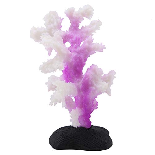 Sheens Simulation Aquarium Korallen Anemonen Silikon Leuchtende Bionische Pflanzen Aquarium Landschaftsbau Liefert Aquarium Ornament[Lila] Korallen von Sheens