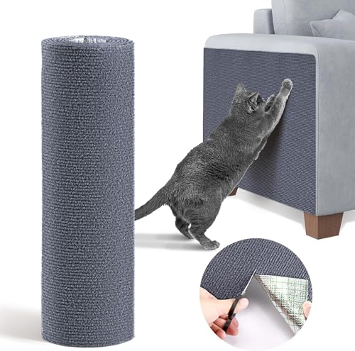 Selbstklebend Kratzmatte Katze,40×200cm DIY Climbing Cat Scratcher,Katzenkratzmatte für Schützt Teppiche,Trimmbare Selbstkleber Kratzwand Katzenkratzbretter,Protect Your Furniture from Claws von Shengruili