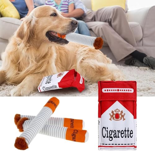 Shengruili Hundespielzeug Zigarette,Zigaretten Spielzeug Hund,Zigaretten Hundespielzeug,Interaktives Dog Cigarette Toy,Interaktives Hundespielzeug für Welpen,Kleine Hunde und Mittelgroße Hunde von Shengruili