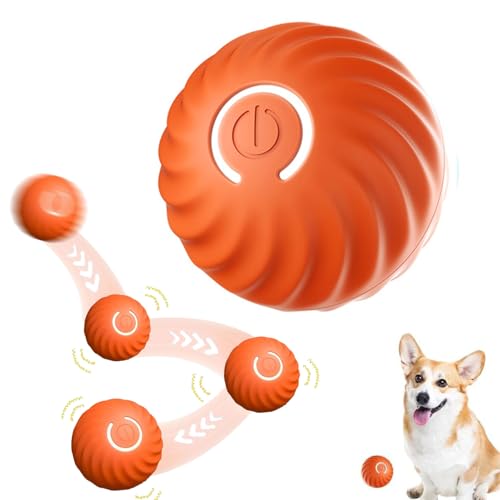 Shengruili Selbstrollender Ball Hund,Hund Intelligenzspielzeug,Interaktives Hundespielzeug,Geeignet für Kleine und Mittelgroße Hunde von Shengruili