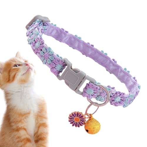 Breakaway Katzenhalsbänder | Katzenhalsband mit Schnellverschluss und Anhänger – verstellbare Länge, Haustierzubehör für kleine, mittelgroße und große Hunde und Welpen Breakaway Katzenhalsbänder | Katzenhalsband mit Schnellverschluss und Anhänger – verstellbare Länge, Haustierzubehör für kleine, mittelgroße und große Hunde und Welpen von Shenrongtong