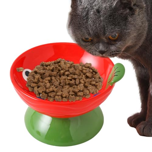 Erhöhter Futternapf für Katzen,Erhöhte Katzennäpfe - Niedlicher, fischförmiger Anti-Erbrechen-Rasiernapf für Katzen | Futternapf, Haustierbedarf, Stabiler Futter-Wasser-Futterspender für von Shenrongtong