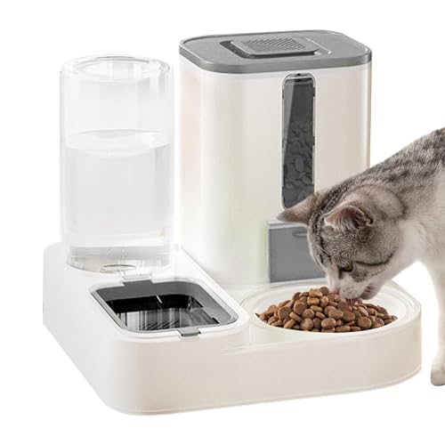 Futterautomaten für Katzen, Futterspender für Hunde | Multifunktionaler Lebensmittelspender mit großer Kapazität - Wiederverwendbarer platzsparender Futterspender, Katzenwasserbrunnen für von Shenrongtong