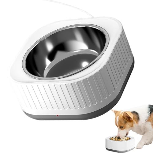 Hundeheizteheiz, Haustierbeheizwasserschale - 35-40 ℃ Thermostatischer Heizkatze Hundeschale Wasserspender mit Abnehmbarer Schüssel | Haustier -Winter -Trinkzubehör für Zuhause, von Shenrongtong