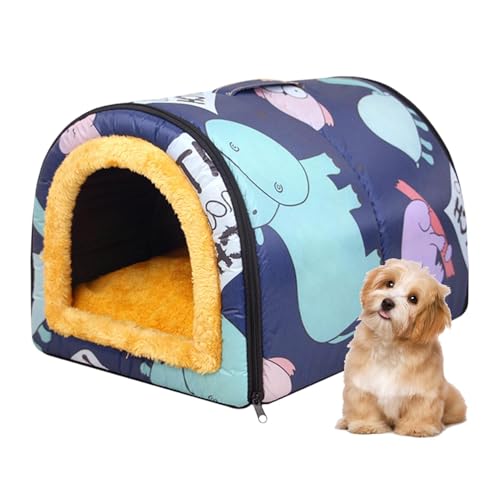 Hundehöhlenbett - Katzenhütte | Rutschfestes Katzenzelt Outdoor Katze Hund Wasserdicht Haus Hundebett Waschbar Höhle Nest Bett Kleines Hundezelt für Katze von Shenrongtong