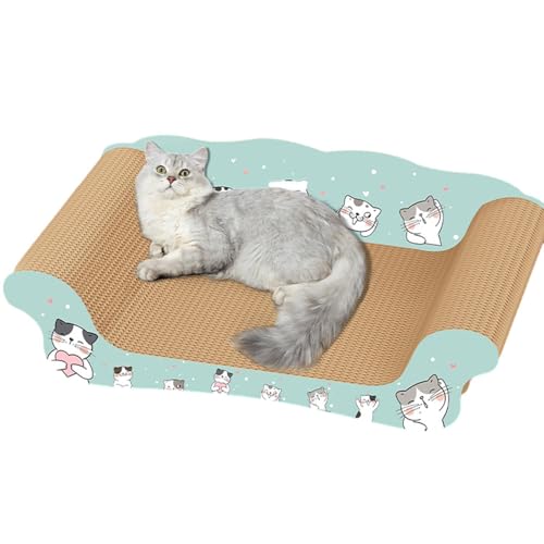 Katzenkratz-Lounge | Kätzchen-Kratzbrett, Katzenkratzer für Indoor-Katzen, Lounge-Couch, Katzenkratzbett, verhindert Möbelschäden von Shenrongtong