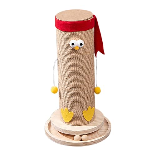 Katzenkratzbaum, Indoor Kitten Scratcher, Huhn Sisal Katzenkratzstange Haustier Kratzbaum mit Katze Interaktives Spielzeug für Kätzchen von Shenrongtong