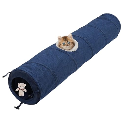 Pet Tunnel Spielzeug | Tube Tunnel Interaktives Katze Hund Indoor Spielzeug - Haustier Spielmöbel Verstecktraining Ganzjahres-Tunnel für Arbeitszimmer, Wohnzimmer, Balkon von Shenrongtong