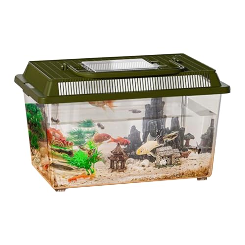 Reptilien Box | Schlangen Brutbox Transparent Tragbar - Tragbarer Transportbehälter Mit Griff Für Haustiere, Geckos Und Frösche Reptilien Box | Schlangen Brutbox Transparent Tragbar - Tragbarer Transportbehälter Mit Griff Für Haustiere, Geckos Und Frösche von Shenrongtong