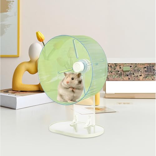 Ruhiges Hamsterrad, kleines Hamsterrad | Animal Training Wheel Accessoires | Acryl Hamster -Übungszubehör für Rennmäuse Mäuse Degus Andere kleine Tiere von Shenrongtong