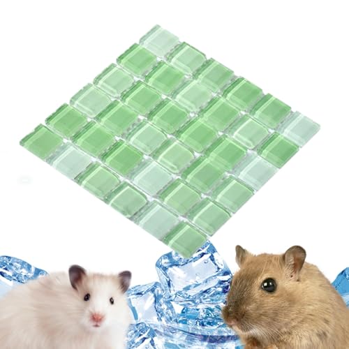 Shenrongtong Hasen-Kühlmatte, Chinchilla-Kühlstein | Hamster-Kühleis-Pad für Kaninchen,Kleintier-Kühlbetten, Haustierbedarf, Haustier-Kühlplatte für Hamster, Hasen, kleine Haustiere von Shenrongtong