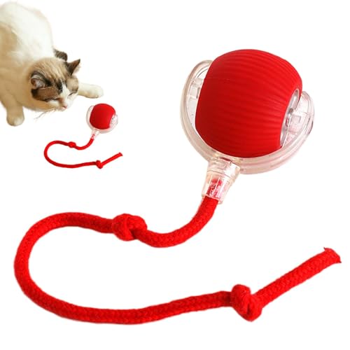 Shenrongtong Interaktiver Katzenball, Interaktiver Katzenspielzeugball - Dog Active Rollball | Interaktives rollendes Hundeballspielzeug, intelligenter, beweglicher beweglicher Ball, rollender Ball von Shenrongtong