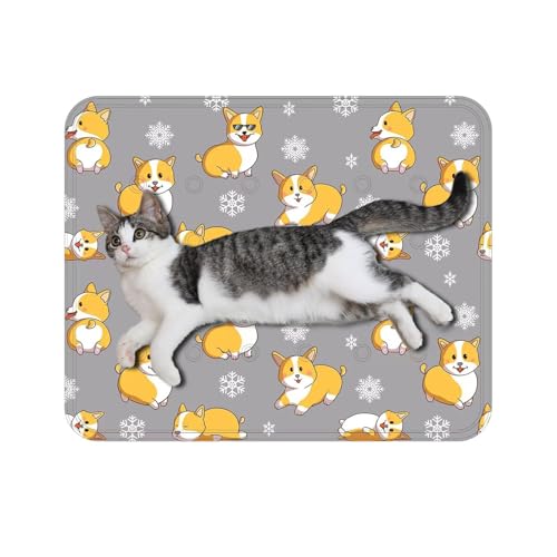 Shenrongtong Kühlende Hundematte, Haustierkühlmatten, Atmungsaktive selbstkühlende Matte Haustier-Kühlunterlage, Rectangula Cooling Dog Pad Kühlende Haustiermatte für Zuhause, Reisen, Camping von Shenrongtong