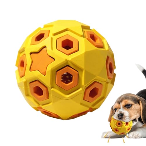 Quietschendes Hundespielzeug | Hohler Kicherball in Sternform aus Gummi für Hunde, bissfestes Trainingszubehör, tragbares multifunktionales Hundespielzeug für Kätzchen, Hunde, Haustiere von Shenrongtong