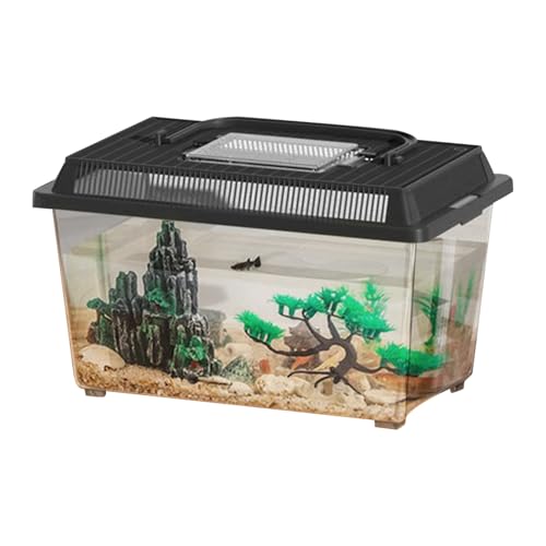 Terrarium Für Reptilien, Schlangen Brutbox Transparent Tragbar, Tragbarer Transportbehälter Mit Griff Für Haustiere, Geckos Und Frösche Terrarium Für Reptilien, Schlangen Brutbox Transparent Tragbar, Tragbarer Transportbehälter Mit Griff Für Haustiere, Geckos Und Frösche von Shenrongtong