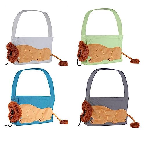 Tragbare Katzentrage-Reisetasche | Atmungsaktive tragbare Katzentasche mit Cartoon-Löwen-Tragetasche - Hundetasche aus Segeltuch für Haustiere, für Ausflüge, Katzen, Hunde, Haustiere, Shenrongtong von Shenrongtong