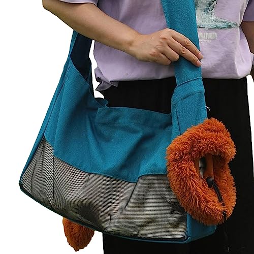 Tragbare Katzentrage-Reisetasche - Tragbare Katzentasche, Tragetasche, atmungsaktive Reisetasche | Canvas-Haustierzubehör, Hundetasche, faltbar, für Katzenausflüge, Haustierbesitzer, Shenrongtong von Shenrongtong