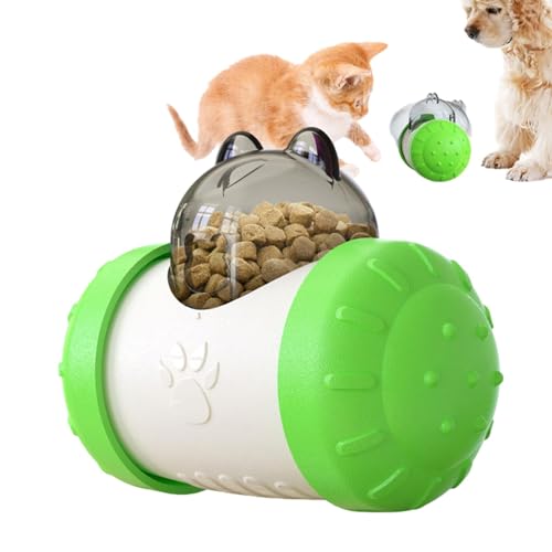 Tumbler-Haustierspielzeug, Leckerli-Spender-Spielzeug für Hunde | Interaktiver Tumbler Swing Futterspenderball für Katzen - Puppy Engagement, Hundefutter-Puzzle-Futterball für kleine, mittelgroße und von Shenrongtong