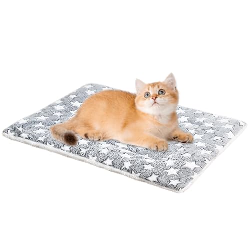 Warming Cat Beds for Indoor Cats,Warming Pet Bed - Self-Warming Cat Bed for Small Cat, Warming Dog Pad, Thermal Puppy Mat, Non-Slip Pet Bed von Shenrongtong