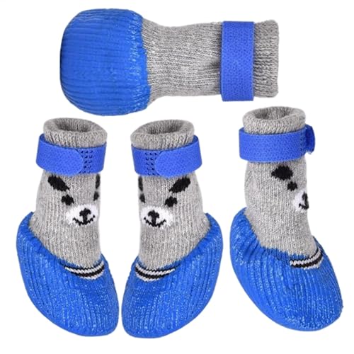 Wasserdichte Hundestiefel – rutschfeste Winterstiefel für Hunde – Haustierbedarf, Pfotenschutz, atmungsaktive Hundeschuhe für Outdoor-Spaziergänge, Indoor-Hartböden von Shenrongtong