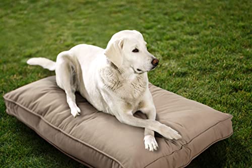 Sunbrella Hundebett, doppelseitig, für kleine und mittelgroße Hunde, mit waschbarem Bezug (sand) von Sherry Kline