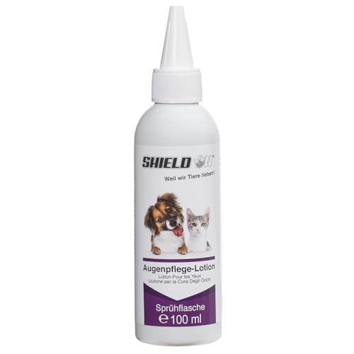 Shield On Augenpflege Lotion für Hunde und Katzen - 100ml, Sprühflasche von Shield On