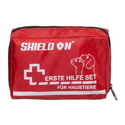 Shield On Erste Hilfe Set für Hunde, Katzen, Haustiere - Notfall-Set von Shield On