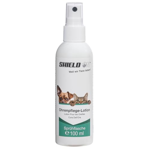 Shield On Ohrenpflege-Lotion für Hunde und Katzen - 100ml, Sprühflasche von Shield On