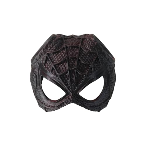 Shienfir Auffälliges Haustierzubehör, Katzengesichtskissen, Fledermaus-Avenger, Halloween-Cosplay-Hut, 3D-gedrucktes Anzieh-Requisitenkostüm für Schwarz Rot L von Shienfir